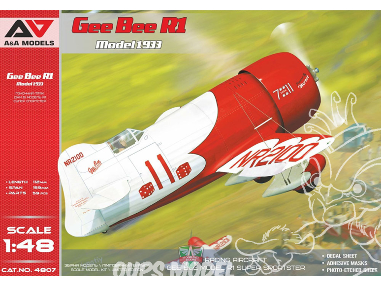 AA Models maquette avion 4807 Gee Bee R1 version 1933 1/48