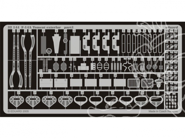 EDUARD photodecoupe avion 32144 Exterieur F-14A 1/32