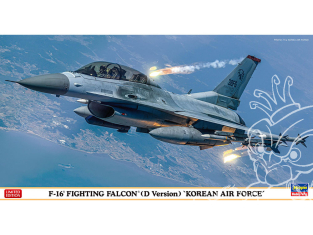 Hasegawa maquette avion 07512 F-16 Fighting Falcon (Type D) "Korea Air Force" 1/48