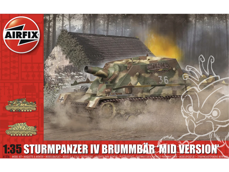 Airfix maquette militaire A1376 Sturmpanzer IV Brummbar (Mid Version) 1/35