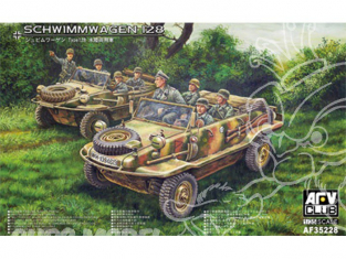 Afv Club maquette militaire 35228 VOLSKWAGEN 128 SCHWIMMWAGEN 1/35