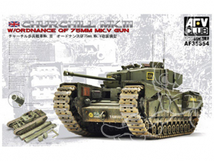 Afv Club maquette militaire 35S54 CHURCHILL Mk.III avec canon QF 75mm Mk.V 1/35