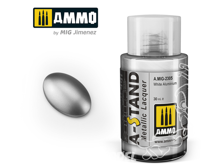 MIG peinture A-Stand 2305 Aluminium blanc - White Aluminium 30ml