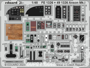 EDUARD photodecoupe avion FE1326 Zoom amélioration Anson Mk.I Airfix 1/48