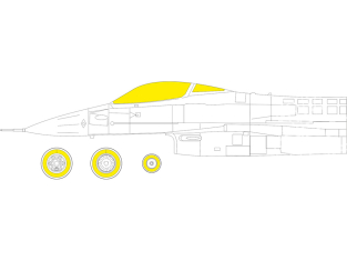 Eduard Express Mask EX920 F-16C Block 25/42 TFace Kinetic 1/48