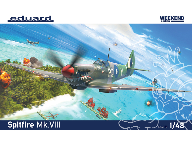 EDUARD maquette avion 84154 Spitfire Mk.VIII WeekEnd Edition 1/48