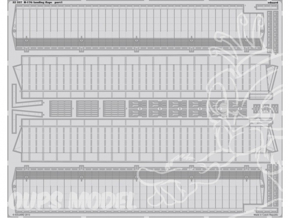 EDUARD photodecoupe avion 32337 Volets d atterrissage B-17G 1/32