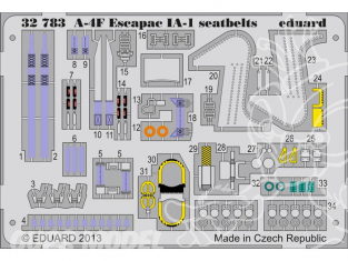 EDUARD photodecoupe avion 32783 Harnais A-4F Escapac IA-1 1/32