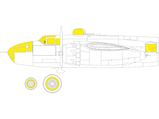 Eduard Express Mask EX925 B-25J "Glazed nose" Hk Models 1/48