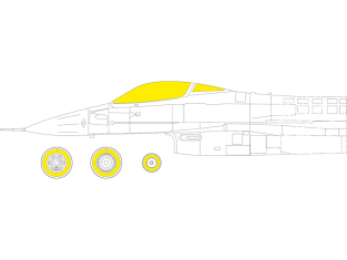 Eduard Express Mask EX930 F-16A MLU TFace Kinetic 1/48