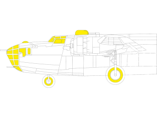 Eduard Express Mask EX927 B-24D TFace Revell 1/48