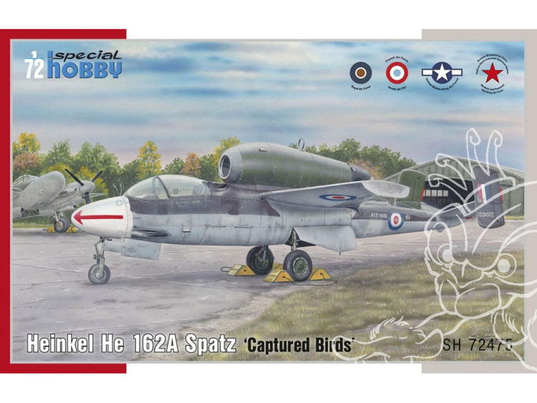 Special Hobby maquette avion 72475 Heinkel He 162A Spatz ‘Captured Birds’ 1/72