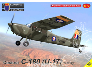 KP Model kit avion KPM0237 Cessna C-180 (U-17) Militaire 1/72