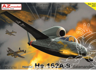 AZ Model Kit avion AZ7834 Heinkel He 162A-9 JG.300 1/72