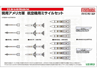 Fine Molds avion FP31 Ensemble de missiles modernes (60-70) de l'US Air Force 1/72