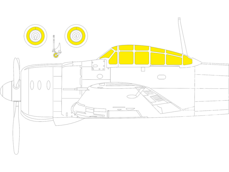 Eduard Express Mask EX937 A6M2b TFace Academy 1/48