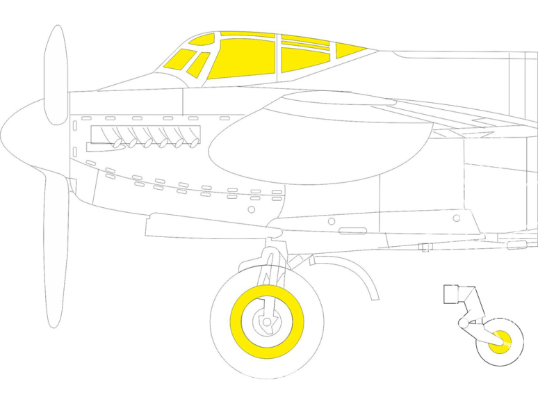 Eduard Express Mask EX938 Mosquito B Mk.IV / PR Mk.IV TFace Tamiya 1/48