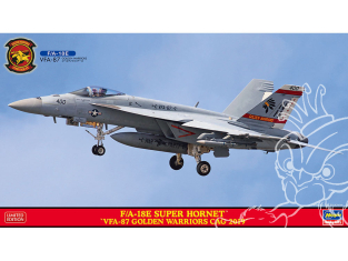 Hasegawa maquette avion 02417 F/A-18E Super Hornet "VFA-87 Golden Warriors CAG 2019" 1/72