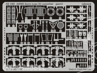 EDUARD photodecoupe avion 32162 Exterieur A6M2 Zero Type 21 1/32