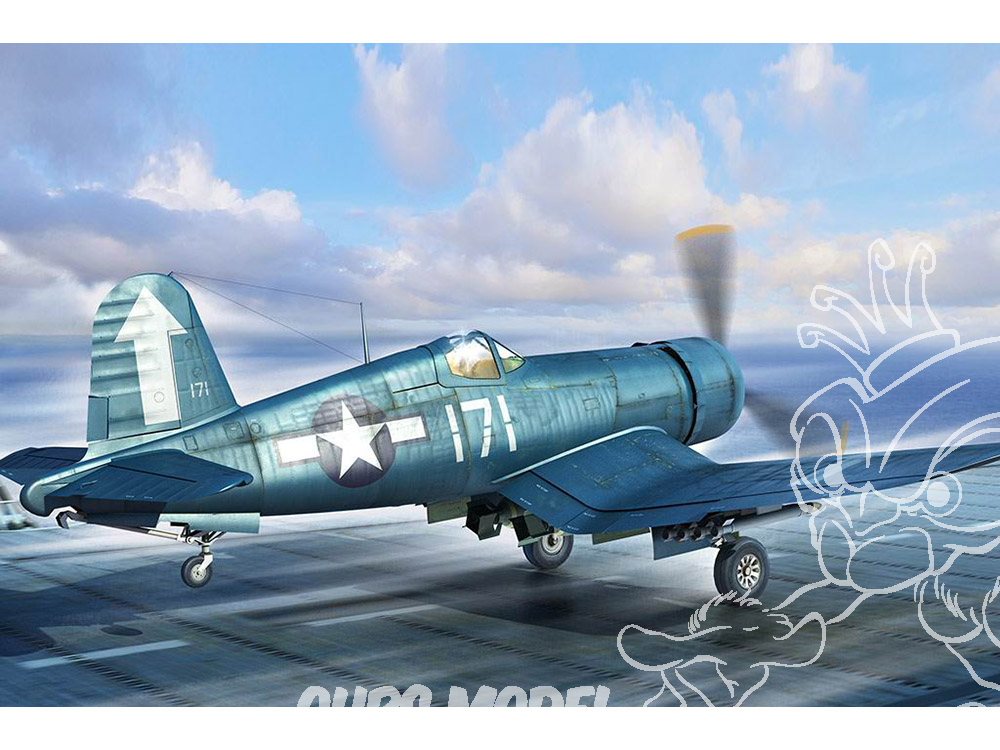 Corsair F4u-4 1/48 Kit de colle et de peinture pour maquette d