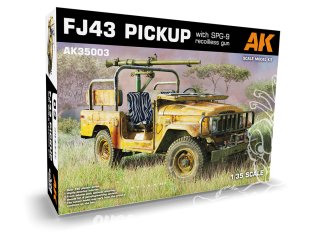 AK interactive ak35003 PICKUP FJ43 AVEC CANON SANS RECUL SPG-9 1/35