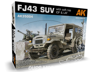 AK interactive ak35004 SUV FJ43 AVEC TOIT SOUPLE IDF et LAF 1/35