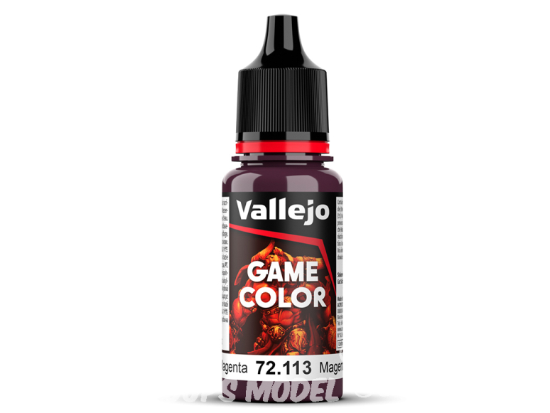 Vallejo Peinture Acrylique Game Color Nouvelle gamme 72113 Magenta profond 17ml