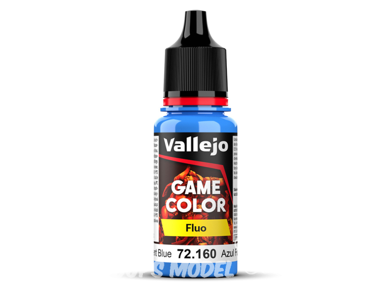 Vallejo Peinture Acrylique Game Color Nouvelle gamme 72160 Bleu fluo 17ml