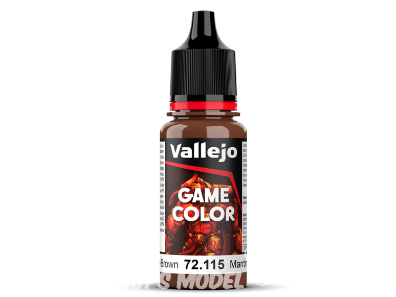 Vallejo Peinture Acrylique Game Color Nouvelle gamme 72115 Brun grunge 17ml