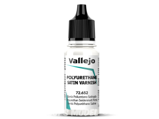 Vallejo Peinture Acrylique Game Color Nouvelle gamme 72652 Vernis Polyuréthane Satiné 17ml