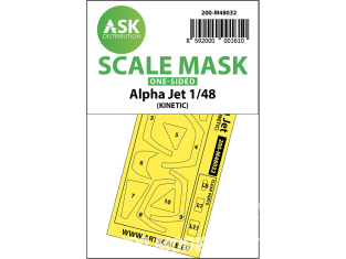 ASK Art Scale Kit Mask M48032 Alpha Jet Kinetic Recto 1/48