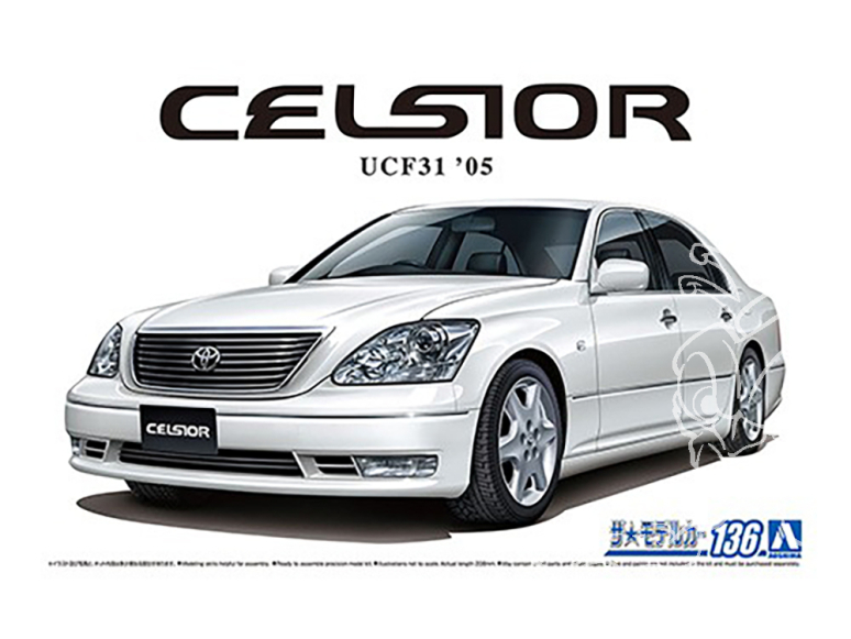 Aoshima maquette voiture 65082 Toyota Celsior UCF31 2005 1/24