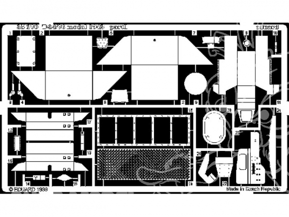 Eduard photodecoupe militaire 35270 T-34/76 Model 1942 1/35