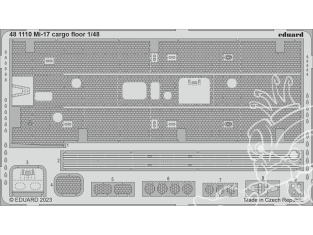 EDUARD photodecoupe hélicoptère 481110 Plancher cargo Mi-17 AMK 1/48