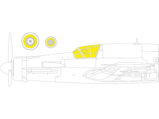 Eduard Express Mask EX946 Dornier Do 335A TFace Tamiya 1/48