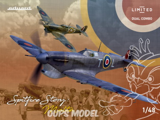 EDUARD maquette avion 11172 Spitfire Story - Malta - Spitfire Mk.Vb et Vc Edition Limitée Dual Combo 1/48