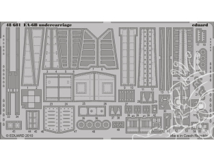 EDUARD photodecoupe avion 48681 Undercarriage EA-6B Kinetic 1/48