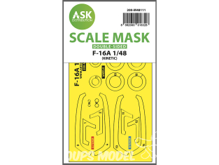 ASK Art Scale Kit Mask M48111 F-16A Kinetic Recto Verso 1/48