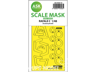 ASK Art Scale Kit Mask M48118 Rafale C Academy / Revell Recto 1/48