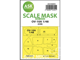 ASK Art Scale Kit Mask M48094 OV-10A Icm Recto 1/48