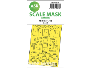 ASK Art Scale Kit Mask M48139 Mi-8MT Zvezda Recto 1/48