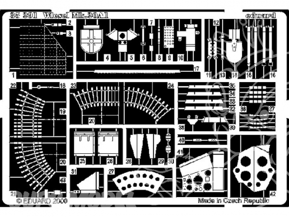 Eduard photodecoupe militaire 35291 Wiesel Mk.20A1 1/35