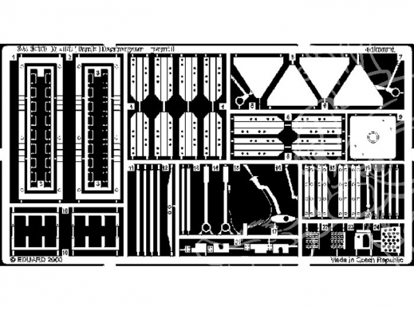 Eduard photodecoupe militaire 35300 M-10 Tank Destroyer 1/35