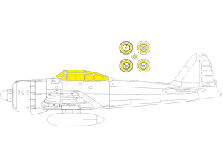 Eduard Express Mask EX951 A6M2 Zero Type 21 Weekend Eduard 1/48