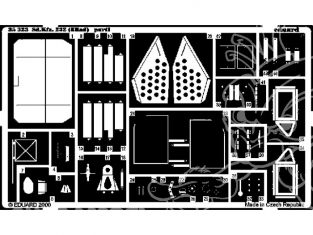 Eduard photodecoupe militaire 35323 Sd.Kfz.232 8Rad 1/35