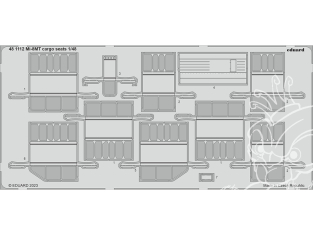 EDUARD photodecoupe hélicoptère 481112 Sièges cargo Mi-8MT Trumpeter 1/48