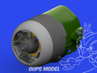 Eduard kit d'amelioration avion brassin Print 648825 Moteur F4F-3 Mid Eduard 1/48