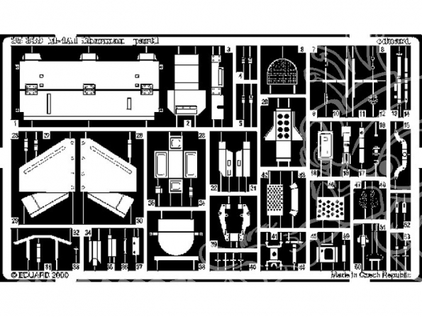 Eduard photodecoupe militaire 35339 M-4A1 Sherman 1/35