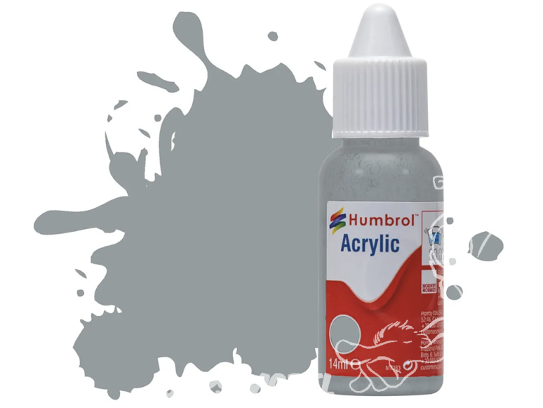 HUMBROL Peinture Acrylique 167 Orge Gris Camouflagemat Flacon compte-gouttes 14ml