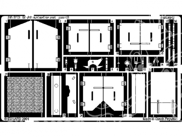 Eduard photodecoupe militaire 35371 Exterieur M-26 DWag 1/35